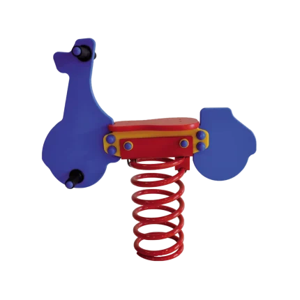 Gioco a molla Scooter Montanalegno, realizzato in HDPE, ideale per parchi gioco