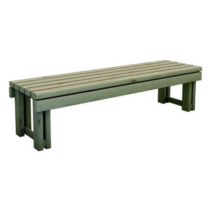 Panchina da esterno Montanalegno, modello Square, realizzata in legno di pino impregnato in autoclave, fatta in Italia.