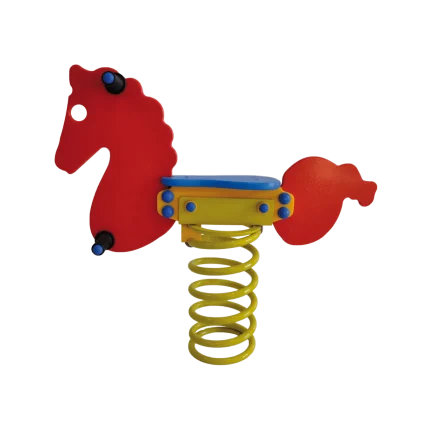 Gioco a molla Pony Montanalegno, realizzato in HDPE, ideale per parchi gioco