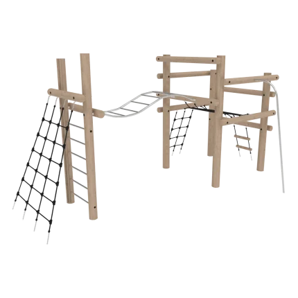 Palestrina arrampicata grande Montanalegno, realizzata in legno di robinia, ideale per aree gioco