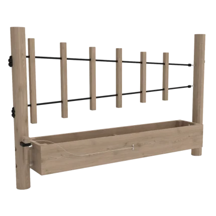 Gioco musicale Xilofono Montanalegno, realizzato in legno di robinia, ideale per parchi gioco