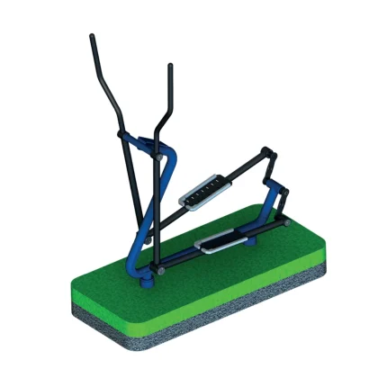 Attrezzo fitness Cross Trainer Montanalegno, per esercizi ellittica, in acciaio, per palestre outdoor